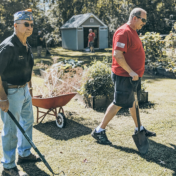 veterans shed gardening